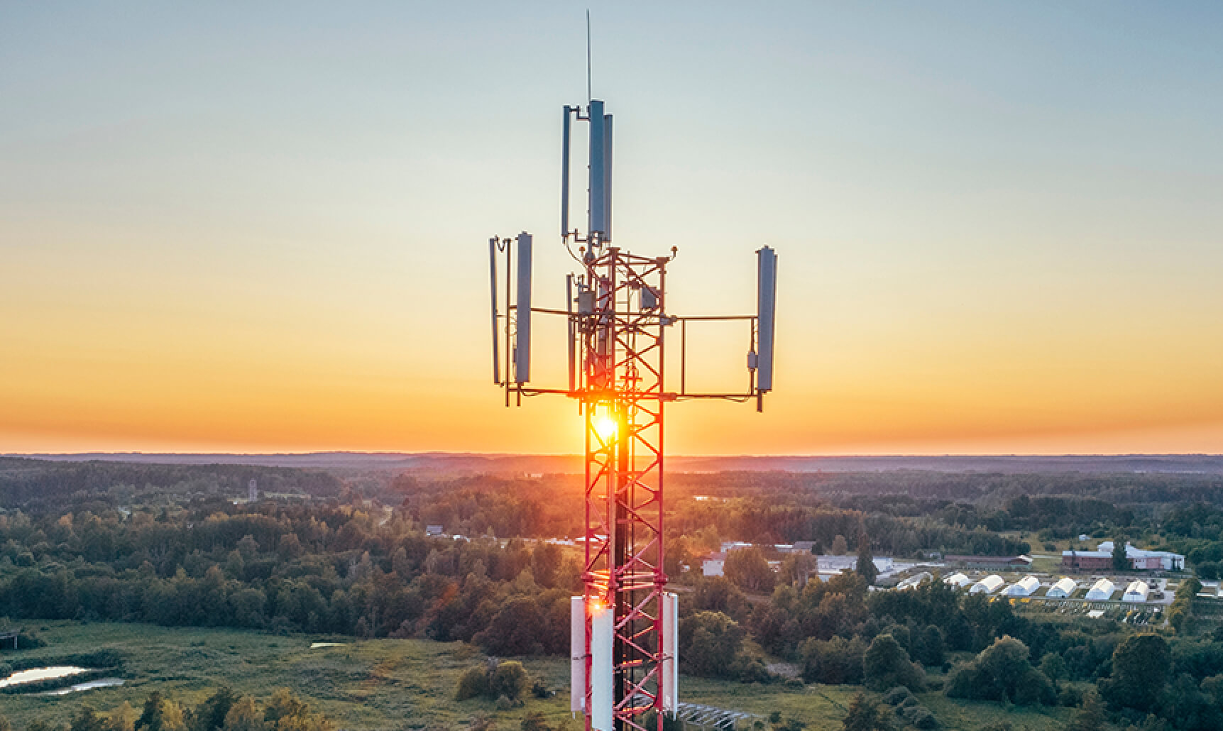 A cell tower